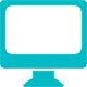 icone imac azul