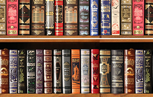 estante de livros
